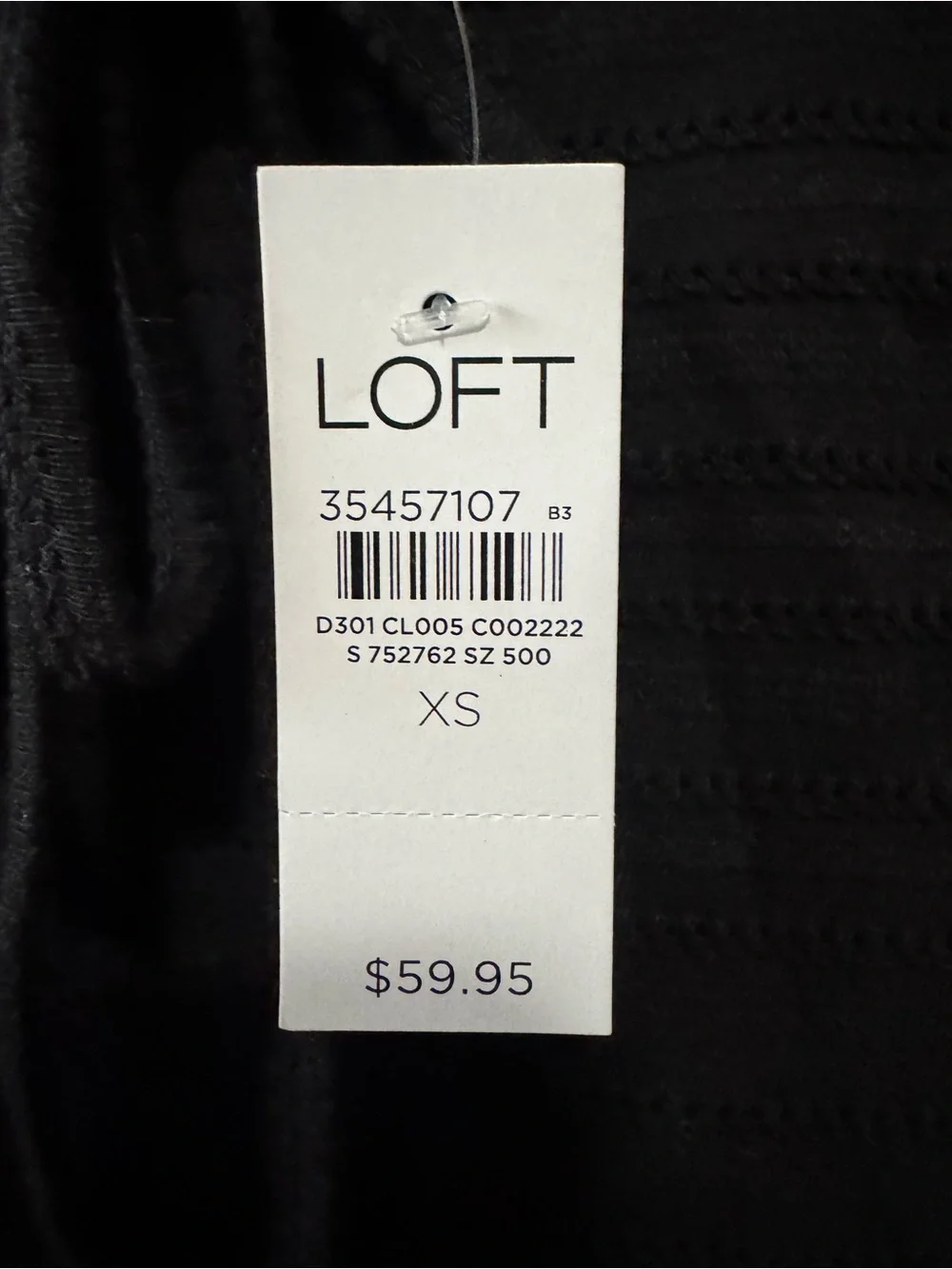 LOFT Jacquard Tie Keyhole Ruched Sleeve Top